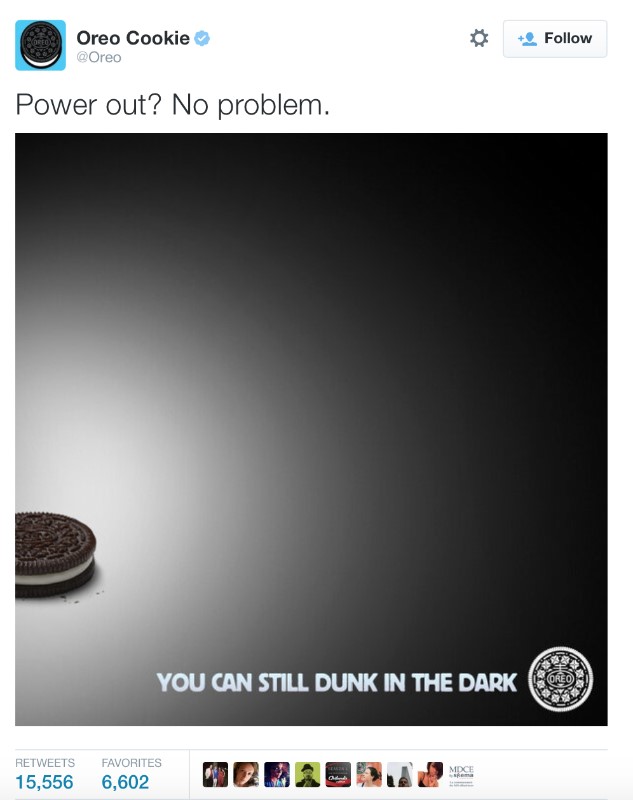 Oreo brand marketing message